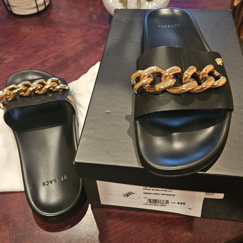 Versace Medusa PVC pool slide sandals